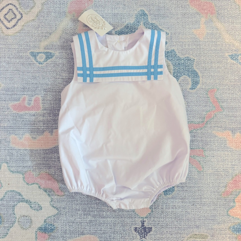NWT Beaufort Bonnet Company Boys Bubble Sailor Suit - 2T
